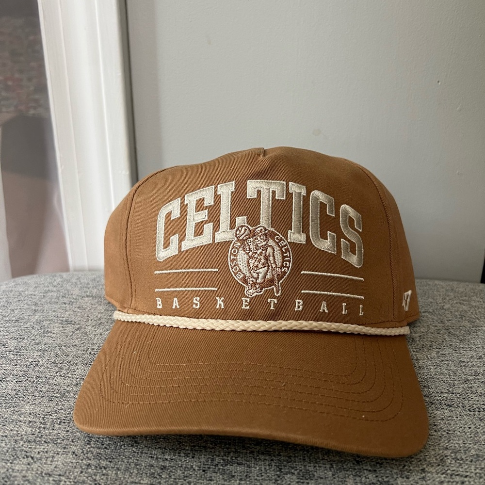 Celtics Basketball Brown Cap